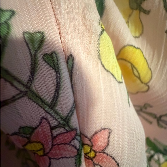 Tommy Hilfiger Floral 3/4 Balloon Sleeve Faux Wrap Dress Womens 14 pink Multi - Picture 11 of 15